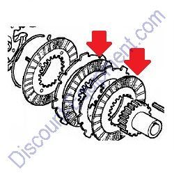 22201822610 DISK, CLUTCH FRICTION for Honda Engines