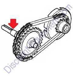 23711822610 SHAFT COMP., P.T.O. (28T) for Honda Engines