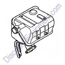 18310ZF1000 MUFFLER COMP. (STD.) for Honda Engines