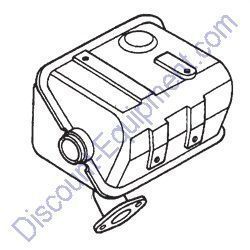 18310ZE1821 MUFFLER COMP. (SILENT) for Honda Engines