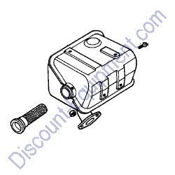 183A1ZE1821 MUFFLER COMP. (SILENT) for Honda Engines