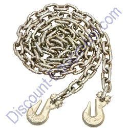 G-70 Chain 20'X3/8" W/ Grab Hooks