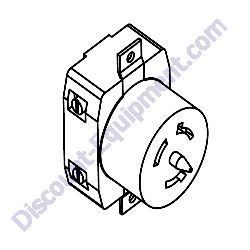 18089 Receptacle 120/240V 50A twist lock Generac Magnum MLT4250 Light Tower