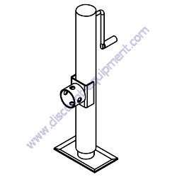 13050 (11978) Jack Side Wind Tube Mounted Generac Magnum MLT4250 Light Tower