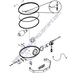 A0000117617 (10000022353) Light Fixture 1100W Assembly Hard Wired Generac Magnum MLT4250 Light Tower