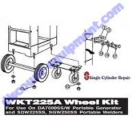 Multiquip WKT225A Wheel Kit, DA DAC SDW