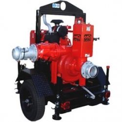 Multiquip AP8ATB - 2700 GPM 8" ActivPrime Ball Trailer Mounted Diesel Trash Pump NLA