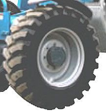 Genie Telehandler Foam-filled rough terrain tires
