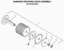 EDCO 65074 6" x 1" Spacer for CPM-8 Diamond Grooving Head