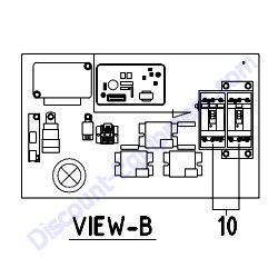 REF #10 - 46120 44500 Circuit Breaker Airman SDG13LAX-8E1 Generator