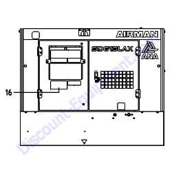REF #16 - 39176 62400 Plate HIGH VOLTAGE Airman SDG13LAX-8E1 Generator