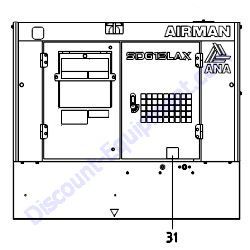 REF #31 - 39178 22031 Plate Diesel Fuel Airman SDG13LAX-8E1 Generator