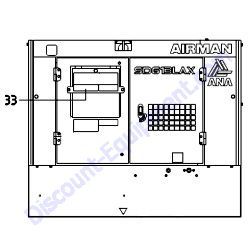 REF #33 - 62900 Plate Warning Electric Shock Airman SDG13LAX-8E1 Generator