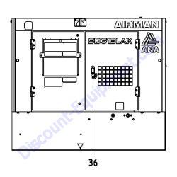 REF #36 - 39178 59540 Plate OPEN-CLOSE Airman SDG13LAX-8E1 Generator