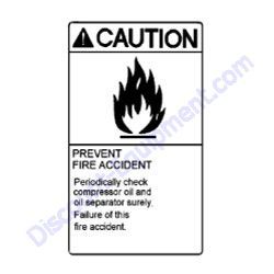 REF #11 - 39178 22031 Plate No Fire Airman PDS400S-6C3 Air Compressor