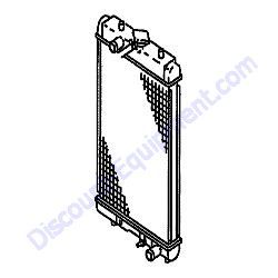 38100 43600 Radiator Airman PDS185S-6C2 Air Compressor