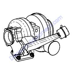 A0000243531 (58030809 PSI) TURBOCHARGER LEFT Generac Magnum PSI 14L Engine