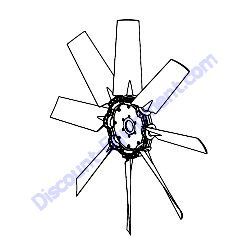 A0000245033 (52000025 PSI) FAN Generac Magnum PSI 14L Engine