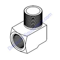 A0000247069 (52500091 PSI) ELBOW STREET Generac Magnum PSI 18L 22L Engines