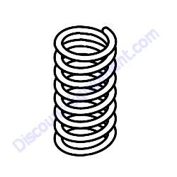 A0000253486 (610126 PSI) SPRING VALVE INNER EXHAUST Generac Magnum PSI 8L 8.1L Engines