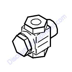 37200 05801 By-Pass Valve Assembly Airman PDS375S-6A1 Air Compressor