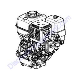 202018M ENGINE HONDA GX390U1QA2 13HP TK MM12G Mortar Mixer