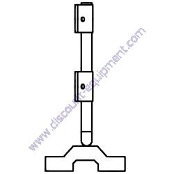 0202CO02RP END SCRAPER LEFT 1" GRIP ENGINE END TK MM12G Mortar Mixer