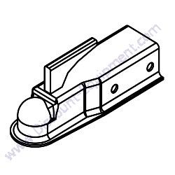 19518 Coupler Adjustable 2" Ball Generac Magnum MLT4150 Light Tower