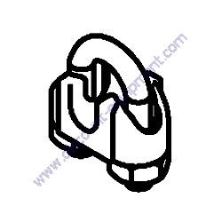 15002 Wire Rope Clip .188 Single Saddle Generac Magnum MLT4150 Light Tower
