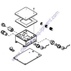 11957SRV Mast Junction Box Quick Disconnect Assembly Generac Magnum MLT4150 Light Tower