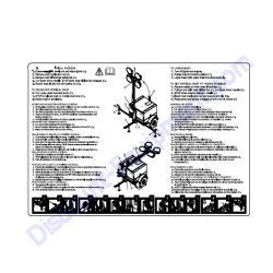 10584 Decal Set-Up Square Cabinet Electric Winch Generac Magnum MLT5150 MLT5200 Light Tower
