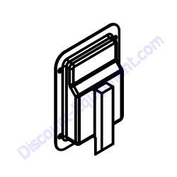 A0000278989 (15123) Paddle Latch with 7 lbs Spring Generac Magnum MLT5150 MLT5200 Light Tower