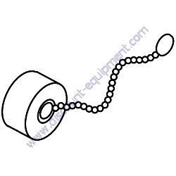 12410 (15404) Receptacle Cap with Chain Generac Magnum MLT5150 MLT5200 Light Tower