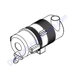 10000021718 (16443) Air Filter with Bracket Assembly Generac Magnum MLT5150M Light Tower