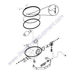 A0000117617 (13601) Light Fixture Assembly Generac Magnum MLT5150 MLT5200 Light Tower