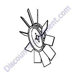 19258 Fan 15.75" Generac Magnum MLT5200I Light Tower