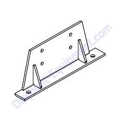 12367B Engine Mount Weldment Ext Capacity Generac Magnum MLT5200I Light Tower