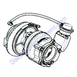 (58900104 PSI) TURBOCHARGER MASTER Generac Magnum PSI 22L Engine