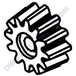 0200CR04TR TRANSMISSION PINION 12-TEETH 2-3/8" X 2-1/2" TK MM12 Mortar Mixer