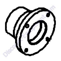 0200CO01TN TRUNNION 4-HOLES 3/8" SCREWS TK MM12 Mortar Mixer