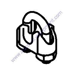 15002 Clip Wire Rope .188 Single Saddle Generac Magnum MLT4200IF4 Light Tower