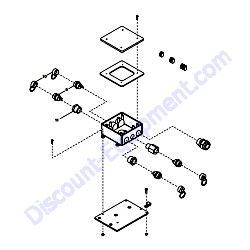 11957SRV Mast Junction Box Quick Disconnect Assembly Generac Magnum MLT4200IF4 Light Tower