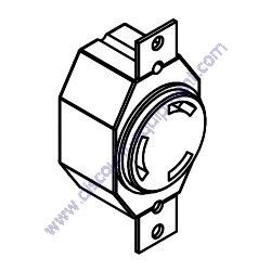 REF #6 - 14137 Receptacle 240V/30A Twist L6-30R Generac Magnum MLT4200IF4 Light Tower