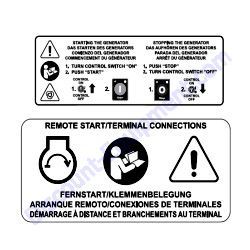 37598 Decal Start DSE401 Generac Magnum MLT4200IF4 Light Tower