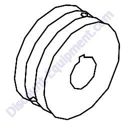 POFG3121003R PULLEY 3-1/2 CAL 1 X 3 GROOVES TK MSM Concrete Saw