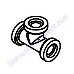10000004194 Fitting Tee .250NPT Pipe Generac Magnum MGG155N2 Gas Generator