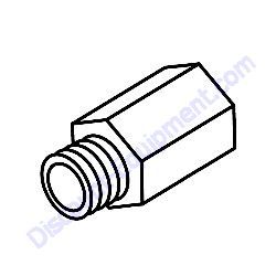 69723 Fitting Straight .325FNPT x .500MNPT Generac Magnum MGG155N2 Gas Generator
