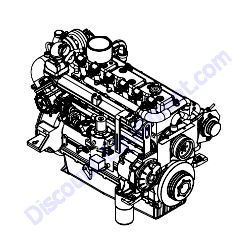 39102 Engine D081TIC 199 Ele 24 2/11.5 N18 Prime Generac Magnum MGG155N2 Gas Generator