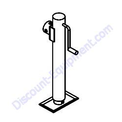 41133 Jack Side Wind 2000 lbs Tube Mounted Generac Magnum MGG155N2 Gas Generator
