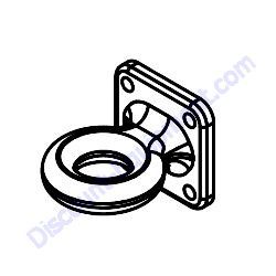 24081B Ring 3.0 Draw Bar Square Mount Generac Magnum MGG155N2 Gas Generator